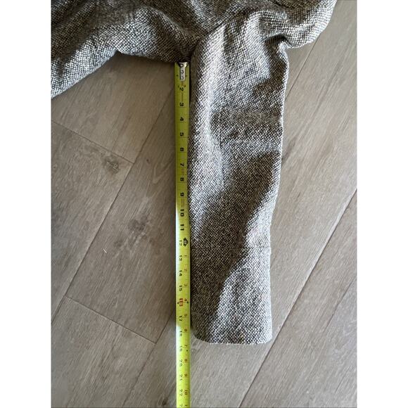 Vintage Guess Tweed Long Trench Coat Women's Large Wool Rare Find 90s - Picture 13 of 15